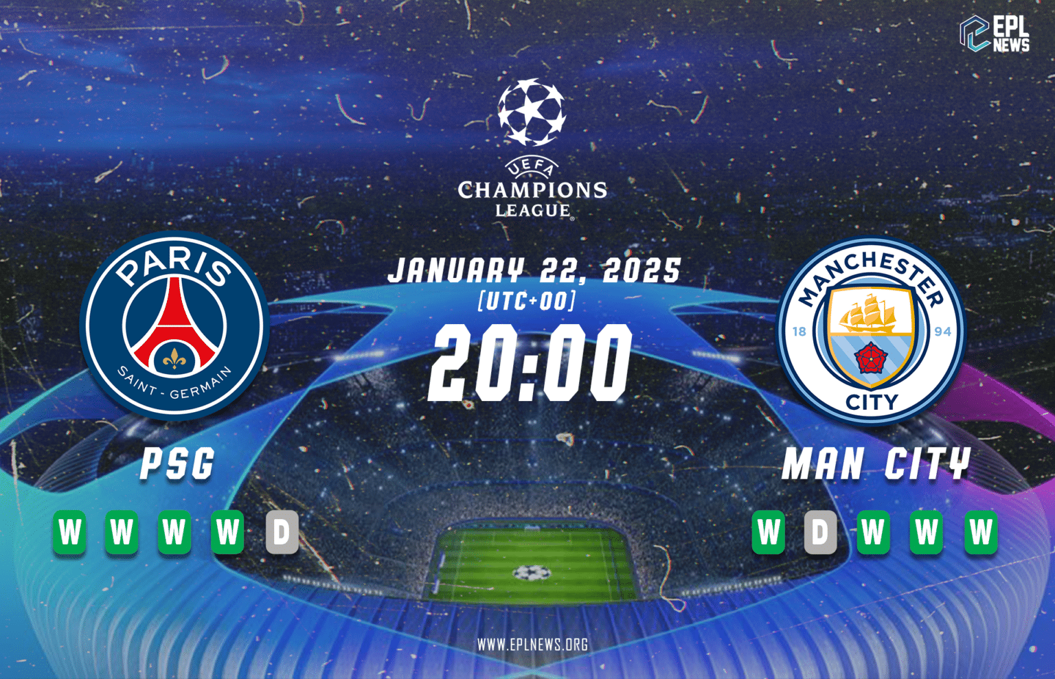 PSG vs Manchester City