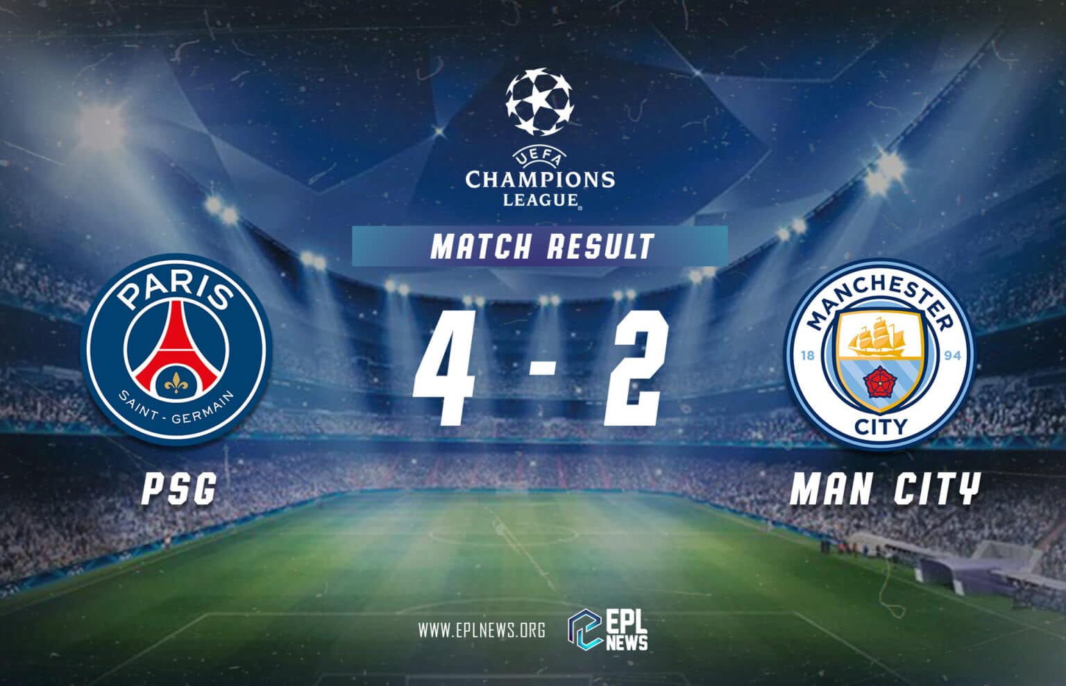 PSG vs Manchester City 4-2