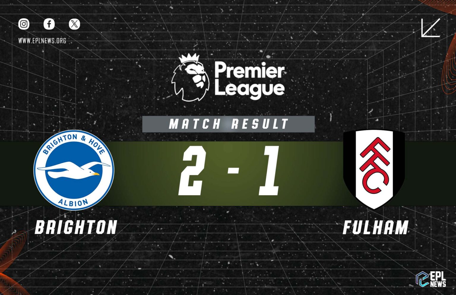 Brighton vs Fulham 2-1