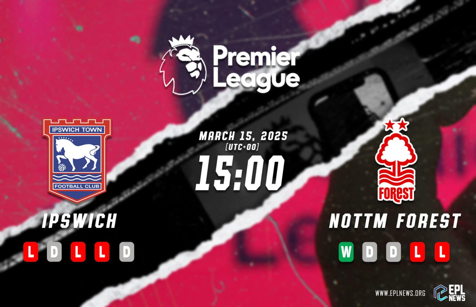 Aperçu du match Ipswich vs Nottingham Forest