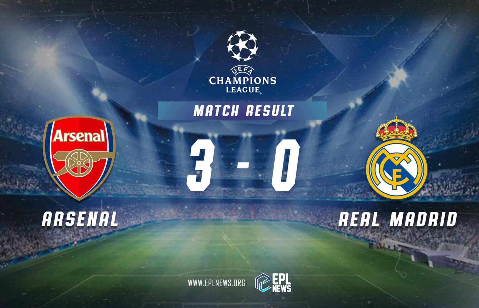Arsenal vs Real Madrid (3-0)