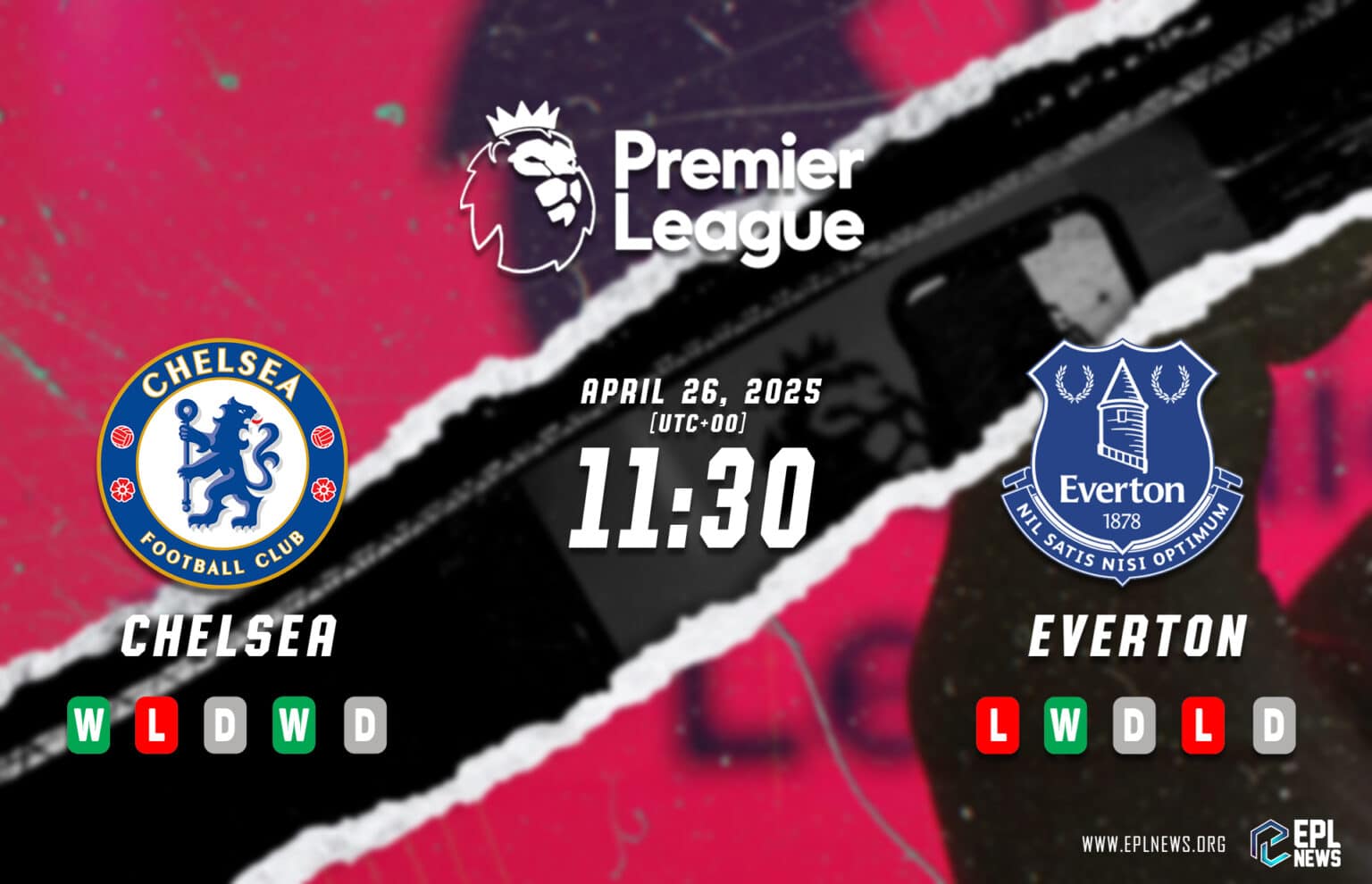 Aperçu du match Chelsea-Everton