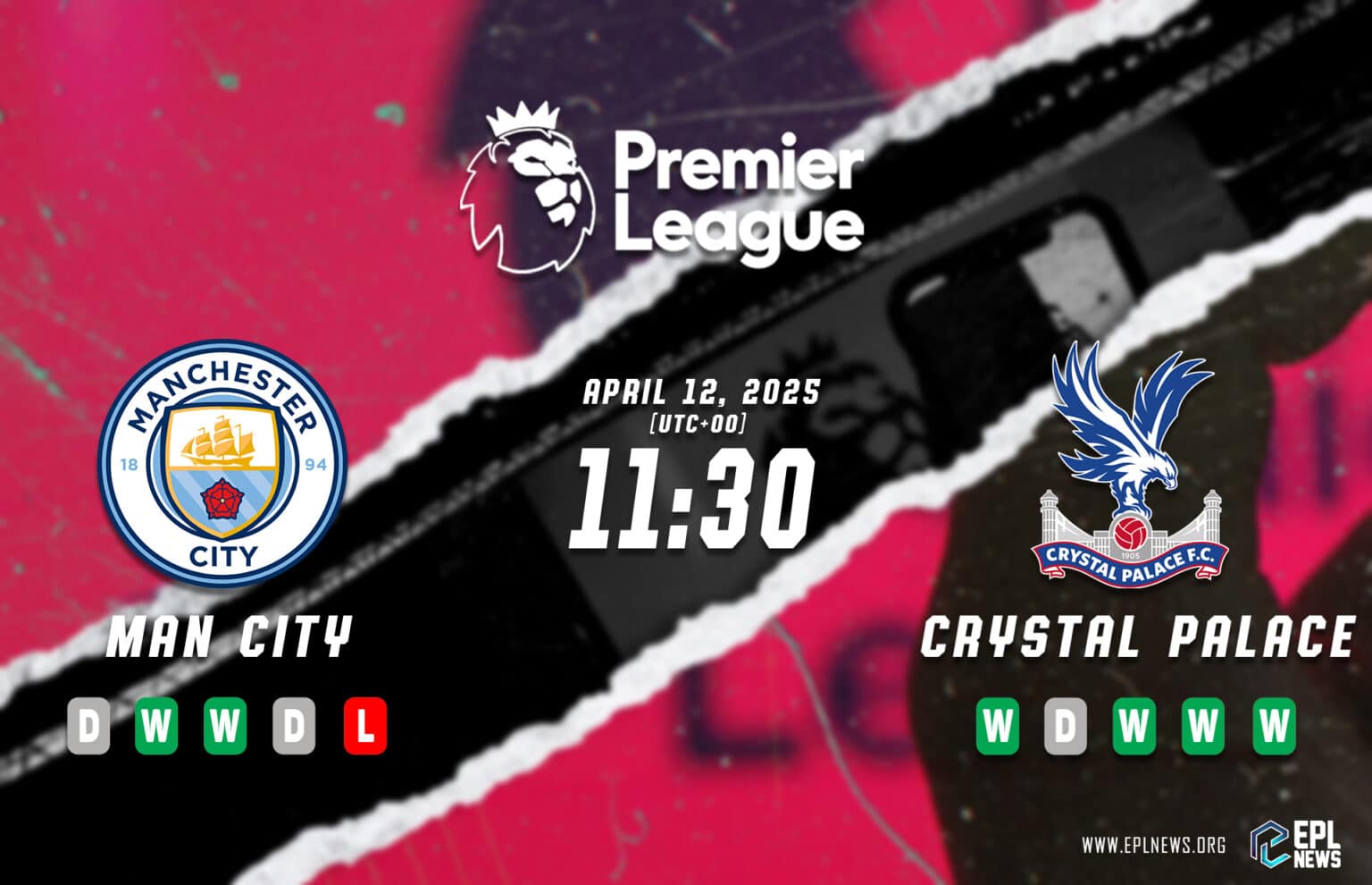 Aperçu du match Manchester City - Crystal Palace