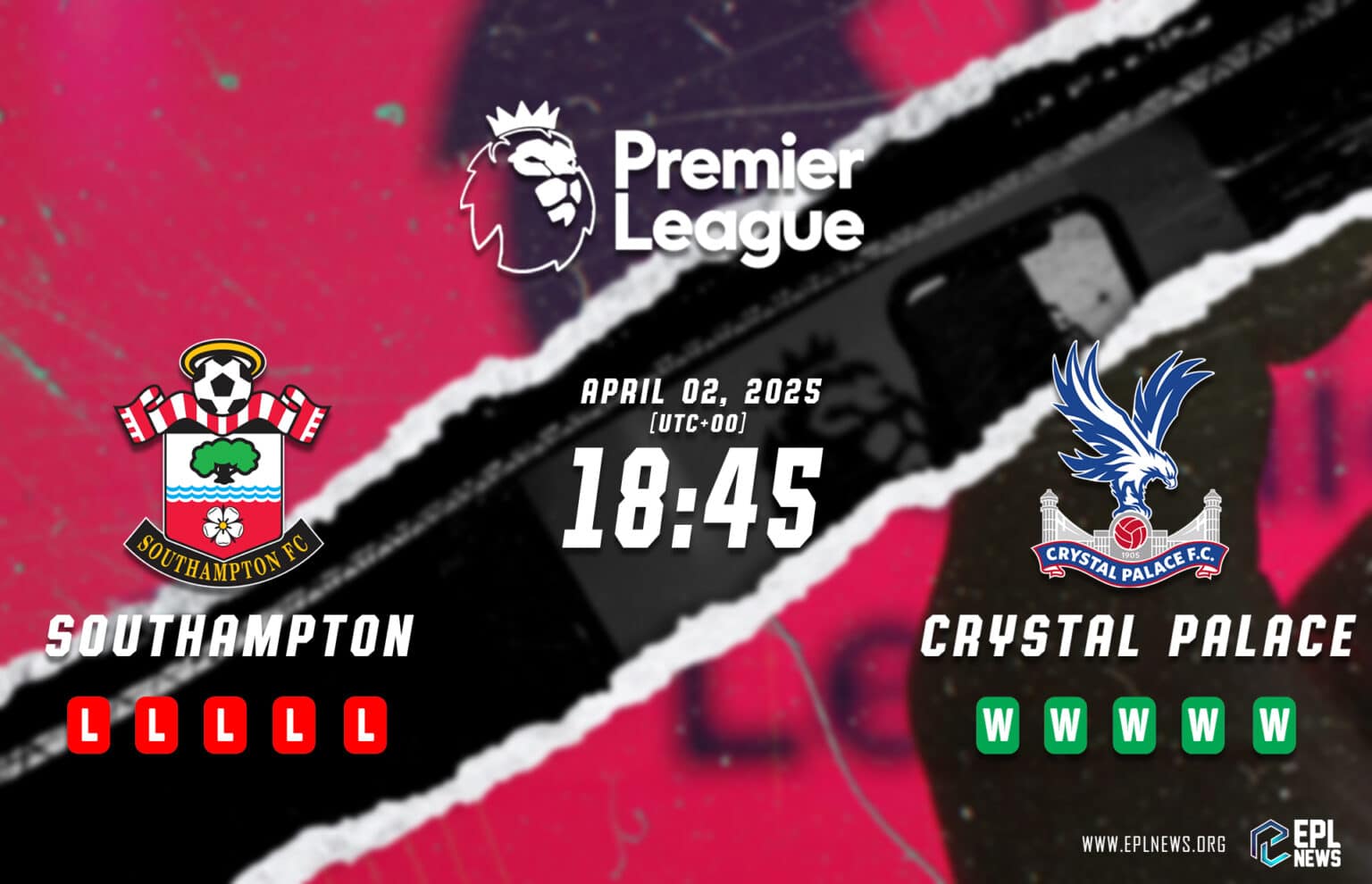 Aperçu de Southampton vs Crystal Palace