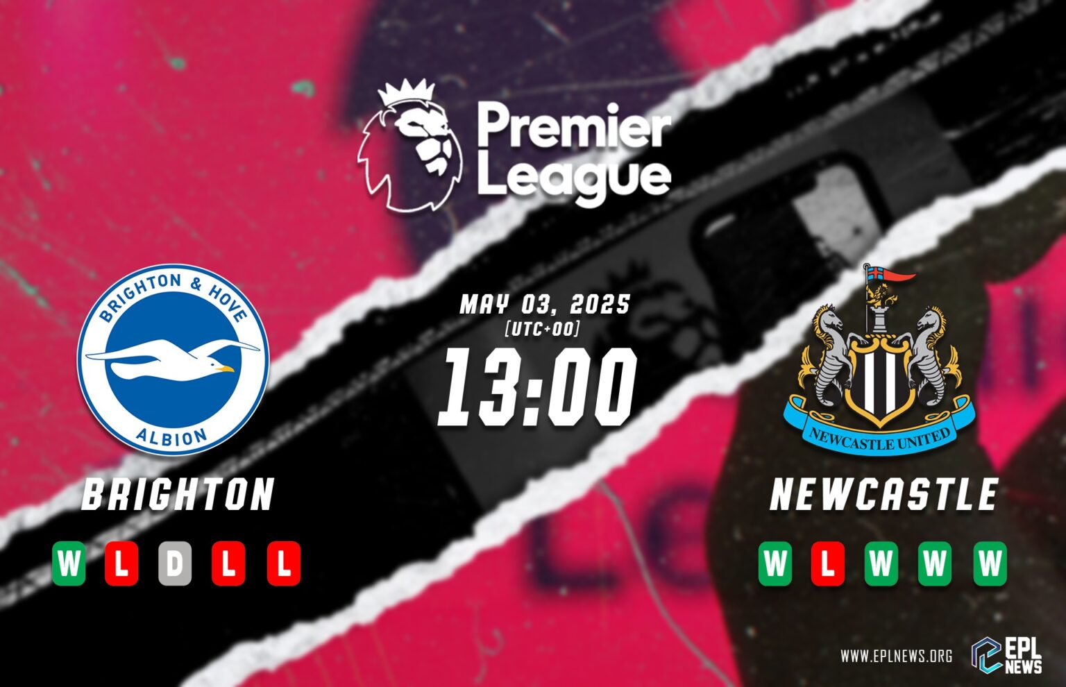 Aperçu du match Brighton-Newcastle