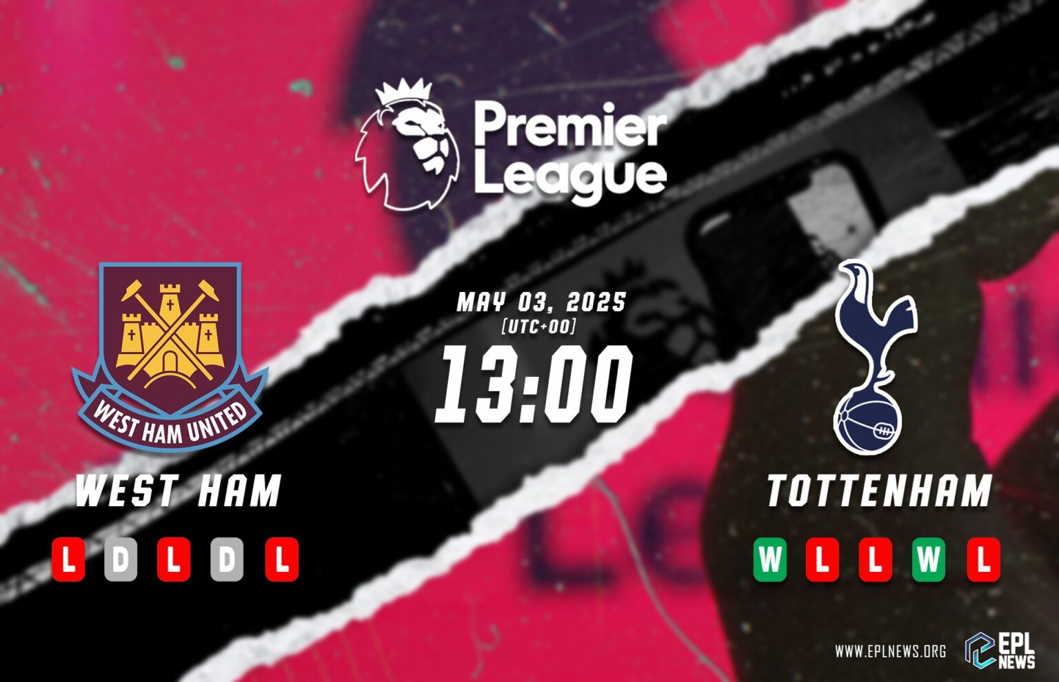 Aperçu de West Ham contre Tottenham