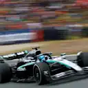 ZANDVOORT, NETHERLANDS - AUGUST 29: George Russell of Great Britain driving the (63) Mercedes AMG Petronas F1 Team W16 on track during practice ahead of the F1 Grand Prix of Netherlands at Circuit Zandvoort on August 29, 2025 in Zandvoort, Netherlands. (Photo by Clive Rose/Getty Images)