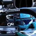 ZANDVOORT, NETHERLANDS - AUGUST 30: George Russell of Great Britain driving the (63) Mercedes AMG Petronas F1 Team W16 in the Pitlane during final practice ahead of the F1 Grand Prix of Netherlands at Circuit Zandvoort on August 30, 2025 in Zandvoort, Netherlands. (Photo by Andrew Ferraro - Formula 1/Formula 1 via Getty Images)
