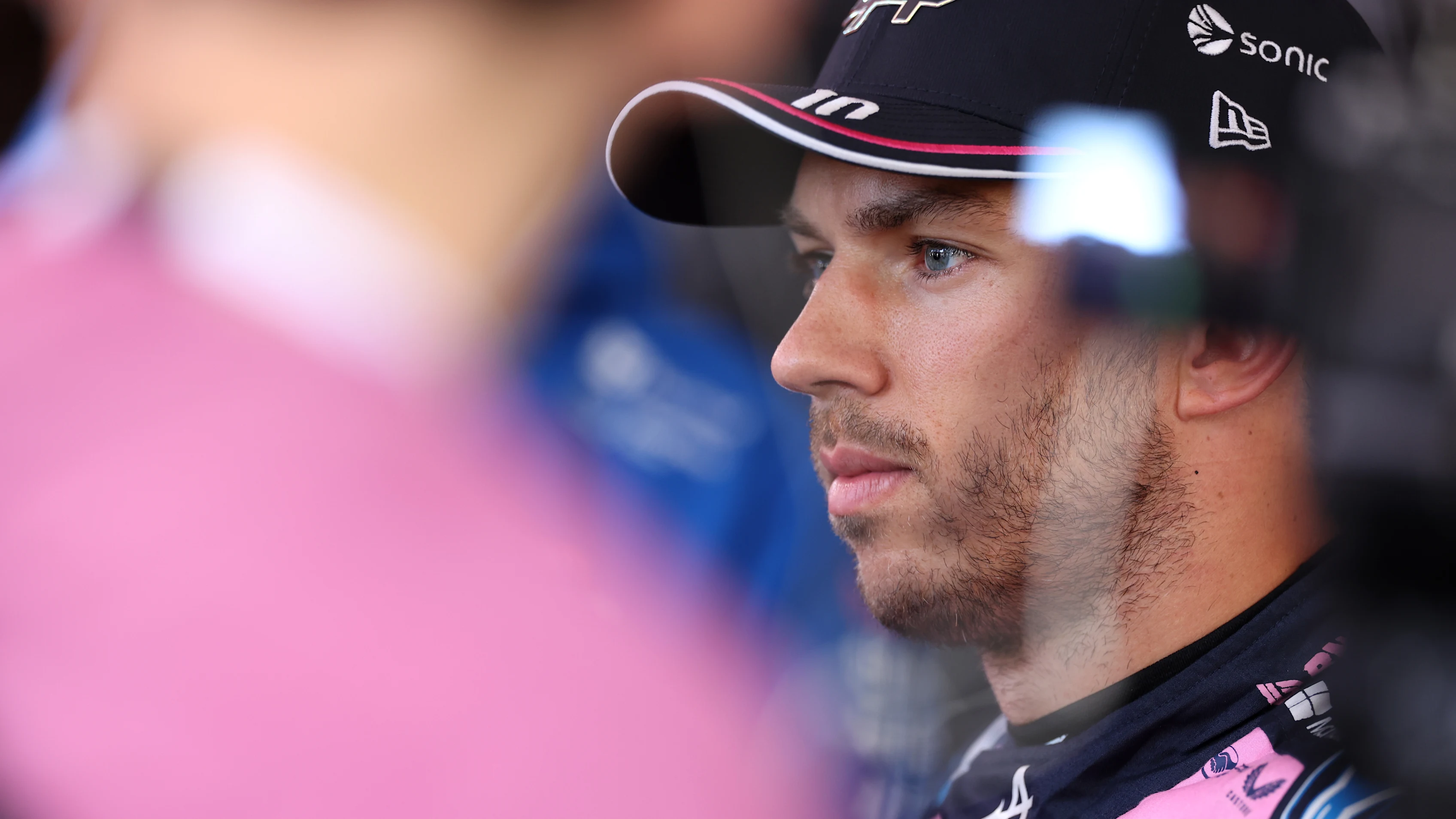 ZANDVOORT, NETHERLANDS - AUGUST 30: Fourteenth placed qualifier Pierre Gasly of France and Alpine F1 is interviewed during qualifying ahead of the F1 Grand Prix of Netherlands at Circuit Zandvoort on August 30, 2025 in Zandvoort, Netherlands. (Photo by Andrew Ferraro - Formula 1/Formula 1 via Getty Images)