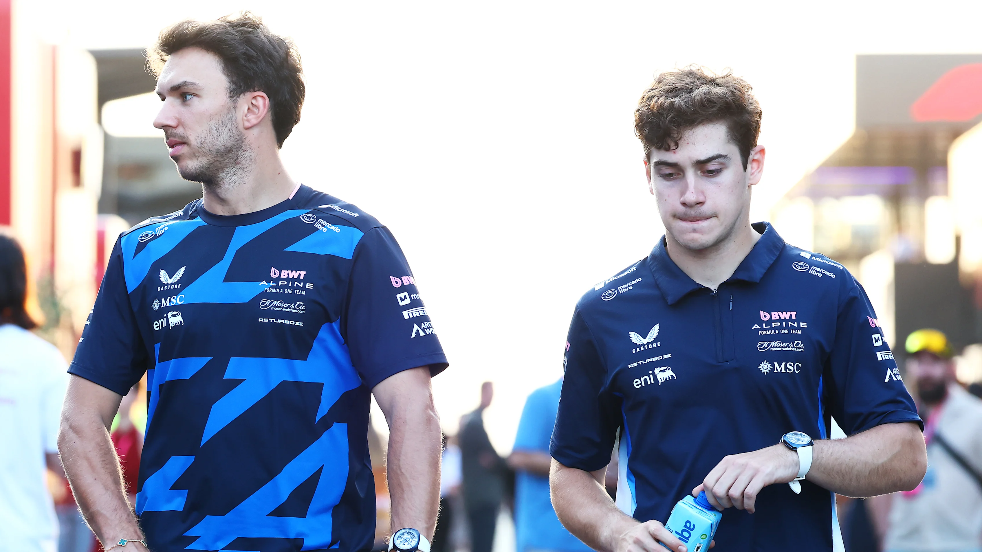Budapest, Hongrie - 01 août: Pierre Gasly de France et Alpine F1 avec Franco Colapinto de
