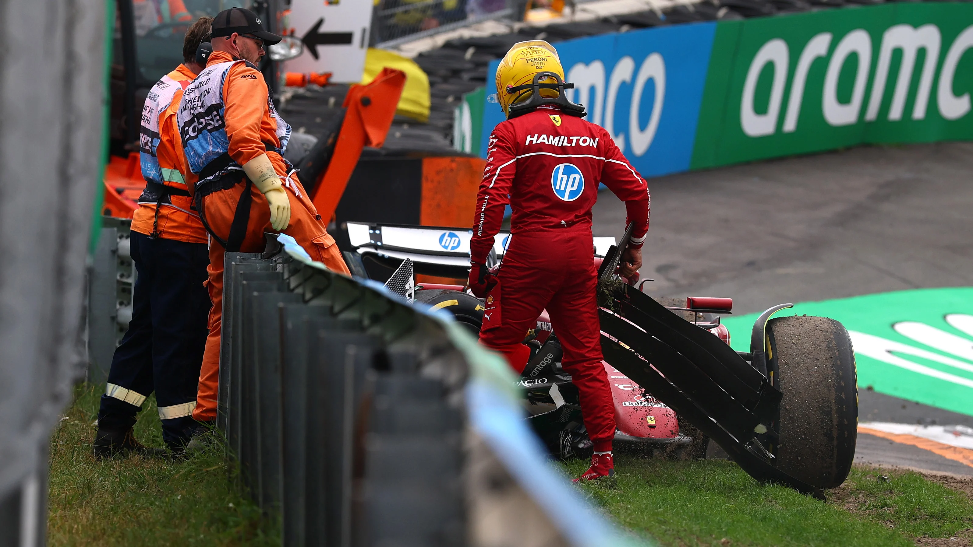 Zandvoort, Pays-Bas - 31 août: Lewis Hamilton de Grande-Bretagne et Scuderia Ferrari de son