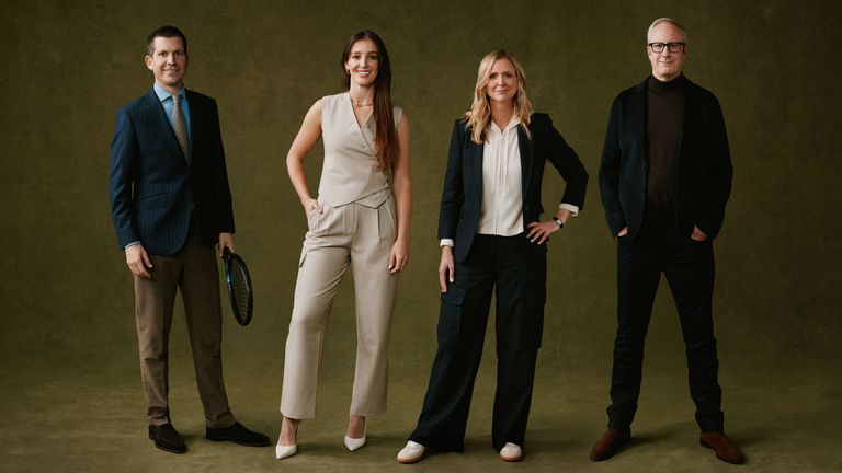 Tim Henman, Laura Robson, Gigi Salmon and Jonathan Overend