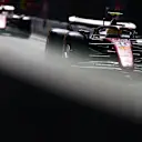 MONZA, ITALY - SEPTEMBER 06: Lewis Hamilton of Great Britain driving the (44) Scuderia Ferrari SF-25 leads Charles Leclerc of Monaco driving the (16) Scuderia Ferrari SF-25 in the Pitlane during final practice ahead of the F1 Grand Prix of Italy at Autodromo Nazionale Monza on September 06, 2025 in Monza, Italy. (Photo by Clive Rose/Getty Images)