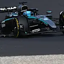 MONZA, ITALY - SEPTEMBER 07: George Russell of Great Britain driving the (63) Mercedes AMG Petronas F1 Team W16 on track during the F1 Grand Prix of Italy at Autodromo Nazionale Monza on September 07, 2025 in Monza, Italy. (Photo by Rudy Carezzevoli/Getty Images)