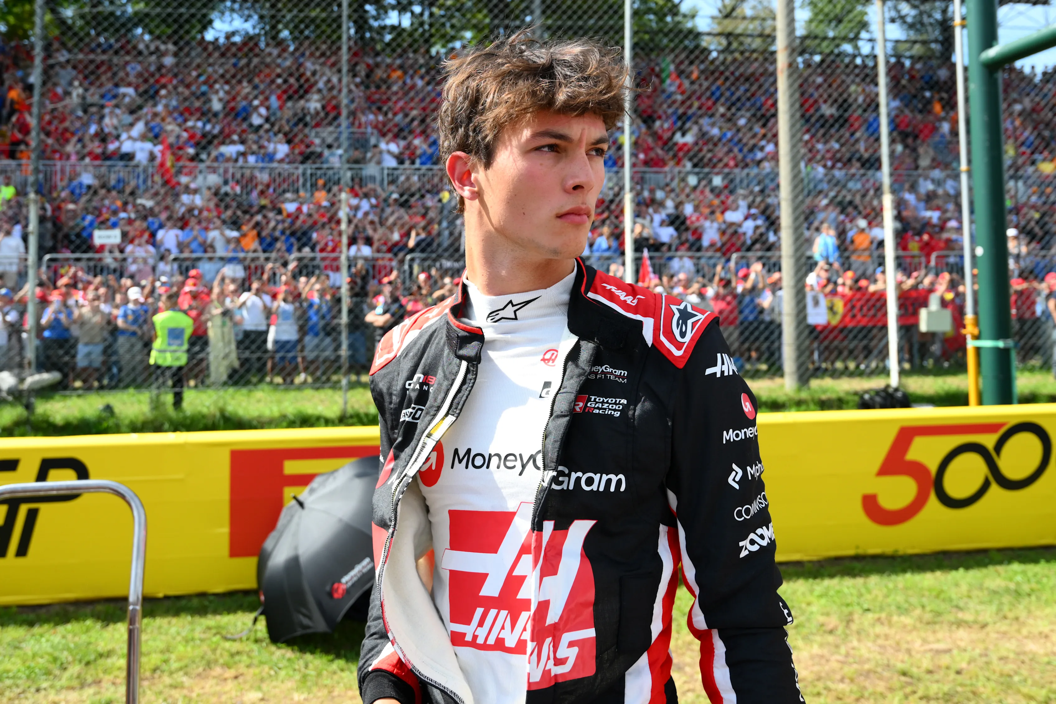 Monza, Italie - 07 septembre: Oliver Bearman de Grande-Bretagne et Haas F1 sur la grille pendant la F1