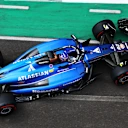 BAKU, AZERBAIJAN - SEPTEMBER 19: Alexander Albon of Thailand driving the (23) Williams FW47 Mercedes on track during practice ahead of the F1 Grand Prix of Azerbaijan at Baku City Circuit on September 19, 2025 in Baku, Azerbaijan. (Photo by Peter Fox/Getty Images)
