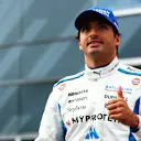 BAKU, AZERBAIJAN - SEPTEMBER 20: Second placed qualifier Carlos Sainz of Spain and Williams gives a thumbs up in parc ferme during qualifying ahead of the F1 Grand Prix of Azerbaijan at Baku City Circuit on September 20, 2025 in Baku, Azerbaijan. (Photo by Bryn Lennon - Formula 1/Formula 1 via Getty Images)