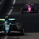 BAKU, AZERBAIJAN - SEPTEMBER 20: Fernando Alonso of Spain driving the (14) Aston Martin F1 Team AMR25 Mercedes on track during final practice ahead of the F1 Grand Prix of Azerbaijan at Baku City Circuit on September 20, 2025 in Baku, Azerbaijan. (Photo by Bryn Lennon - Formula 1/Formula 1 via Getty Images)
