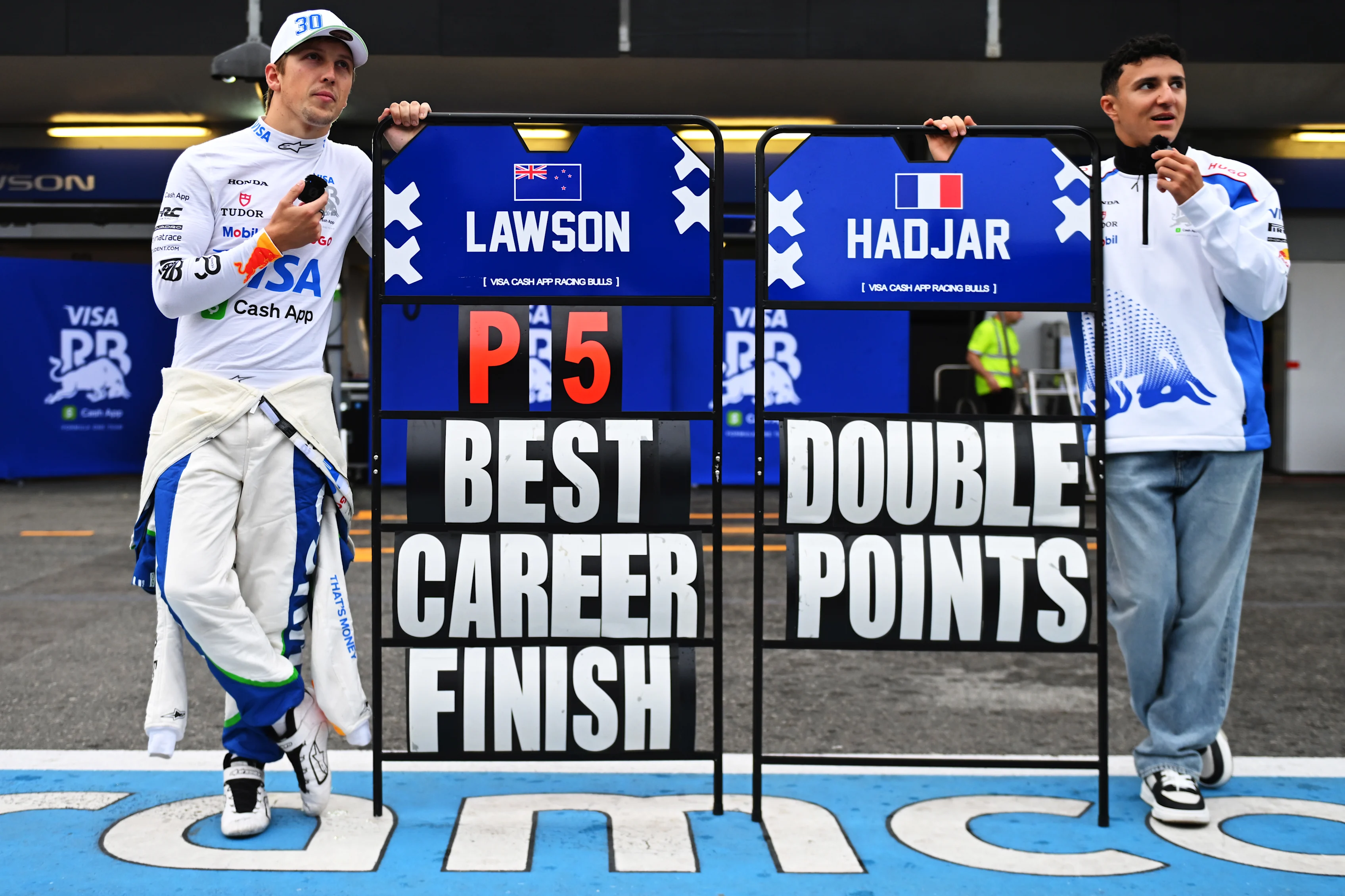 Bakou, Azerbaïdjan - 21 septembre: Fifth Liam Lawson de Nouvelle-Zélande et Visa Cash App Racing