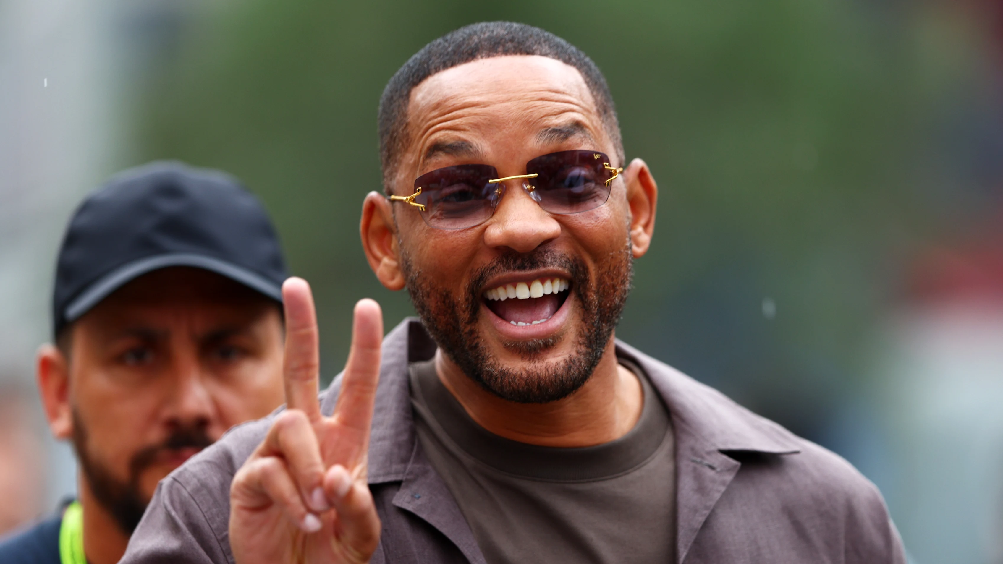Bakou, Azerbaïdjan - 14 septembre: Will Smith marche dans le paddock avant les entraînements finaux avant