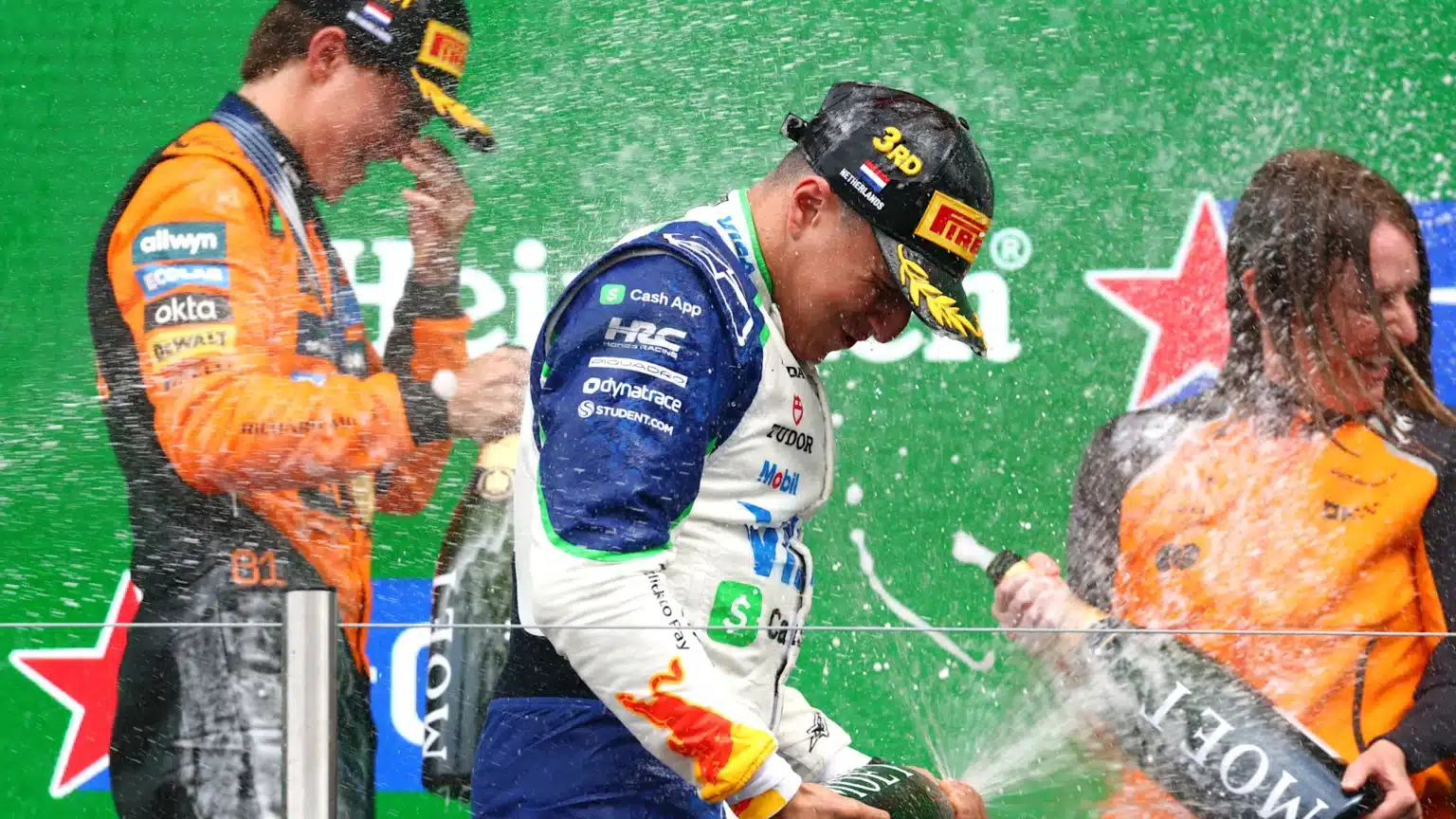 Hadjar est un résultat de podium «Unreal» au GP néerlandais