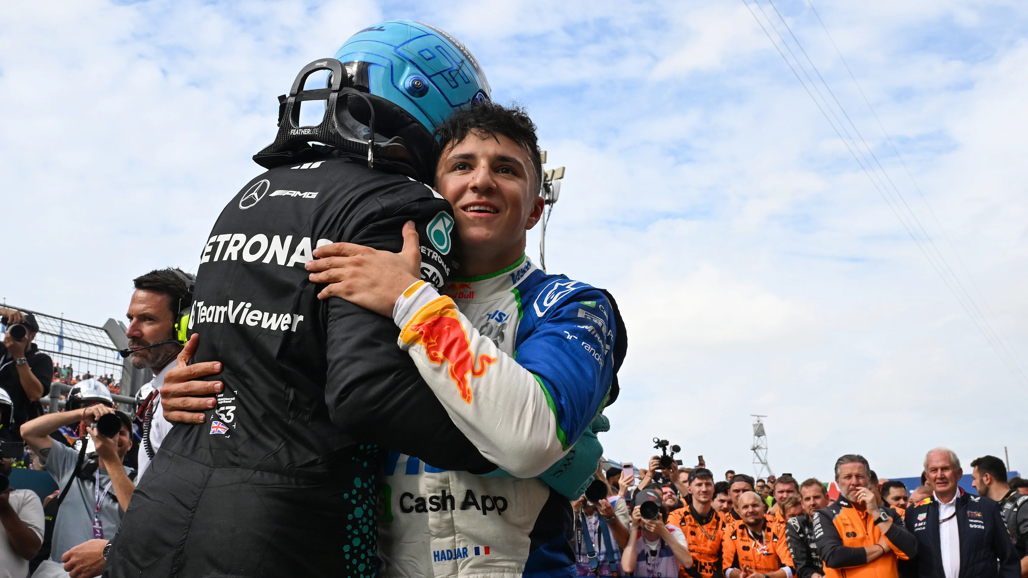 Zandvoort, Pays-Bas - 31 août: le quatrième placé George Russell de Grande-Bretagne et Mercedes AMG