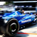 MONZA, ITALY - SEPTEMBER 05: Alexander Albon of Thailand driving the (23) Williams FW47 Mercedes leaves the garage during practice ahead of the F1 Grand Prix of Italy at Autodromo Nazionale Monza on September 05, 2025 in Monza, Italy. (Photo by Peter Fox/Getty Images)