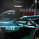 MONZA, ITALY - SEPTEMBER 07: Lance Stroll of Canada driving the (18) Aston Martin F1 Team AMR25 Mercedes on track during the F1 Grand Prix of Italy at Autodromo Nazionale Monza on September 07, 2025 in Monza, Italy. (Photo by Rudy Carezzevoli/Getty Images)