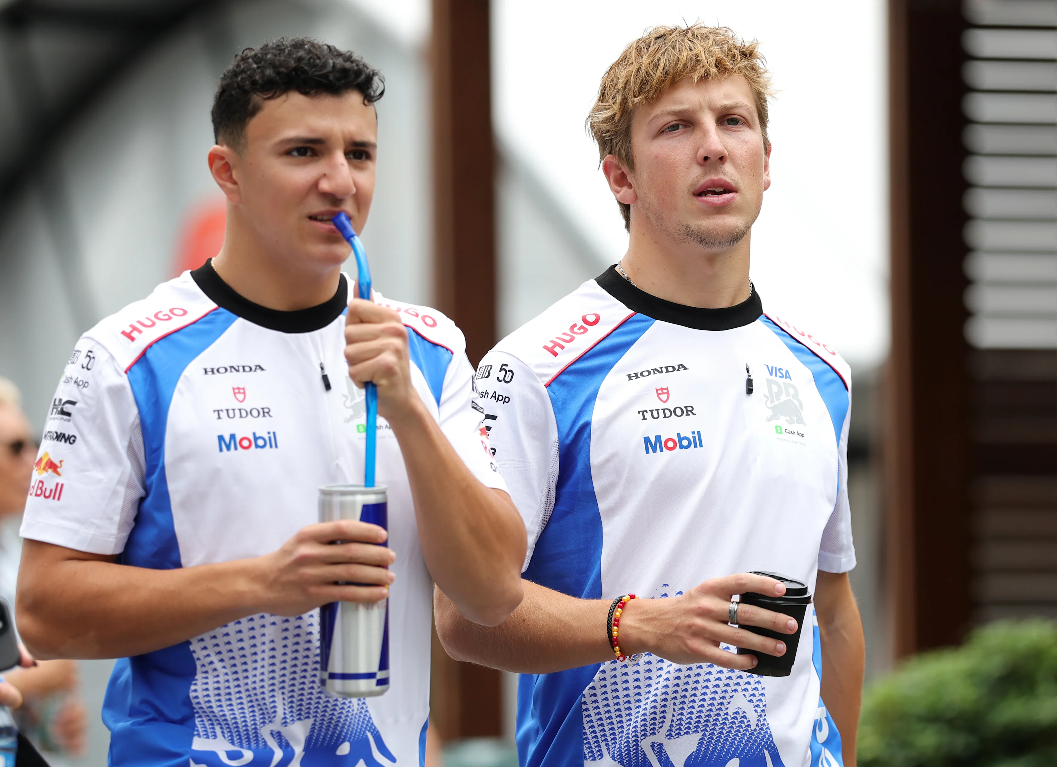 Bakou, Azerbaïdjan - 19 septembre: Isack Hadjar of France et Visa Cash App Racing Bulls et Liam