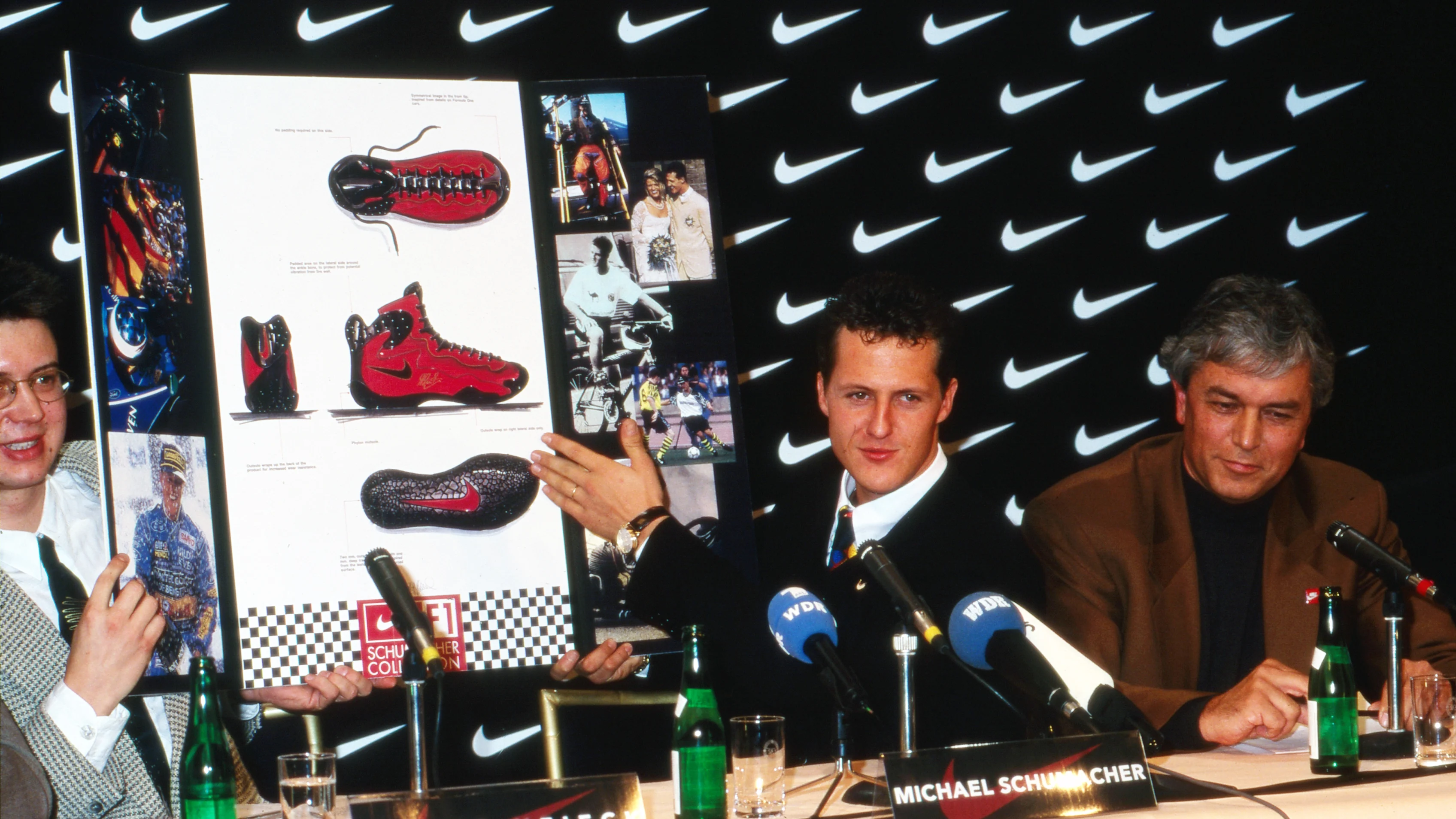 Michael Schumacher présente le Nike Air Zoom Schu