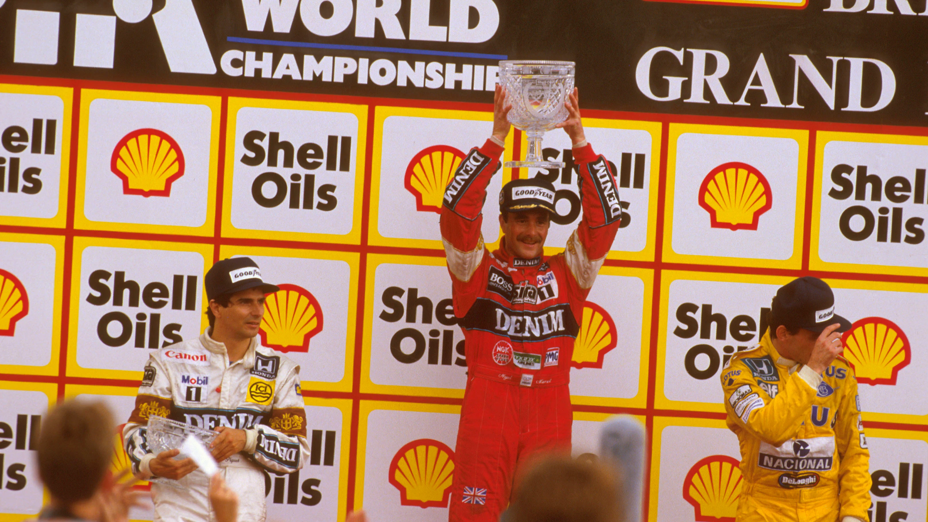 1987 Grand Prix britannique. Silverstone, Angleterre. 10-12 juillet 1987. Nigel Mansell (Williams Honda) 1er