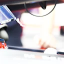 SINGAPORE, SINGAPORE - OCTOBER 03: Max Verstappen of the Netherlands and Oracle Red Bull Racing prepares to drive during practice ahead of the F1 Grand Prix of Singapore at Marina Bay Street Circuit on October 03, 2025 in Singapore, Singapore. (Photo by Mark Thompson/Getty Images)
