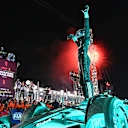 SINGAPORE, SINGAPORE - OCTOBER 05: Race winner George Russell of Great Britain and Mercedes AMG Petronas F1 Team celebrates in parc ferme during the F1 Grand Prix of Singapore at Marina Bay Street Circuit on October 05, 2025 in Singapore, Singapore. (Photo by Mark Sutton - Formula 1/Formula 1 via Getty Images)