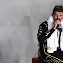SINGAPORE, SINGAPORE - OCTOBER 05: Second placed Max Verstappen of the Netherlands and Oracle Red Bull Racing in parc ferme during the F1 Grand Prix of Singapore at Marina Bay Street Circuit on October 05, 2025 in Singapore, Singapore. (Photo by Mark Thompson/Getty Images)