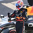 AUSTIN, TEXAS - OCTOBER 18: Pole position qualifier Max Verstappen of the Netherlands and Oracle Red Bull Racing arrives in parc ferme during Qualifying ahead of the F1 Grand Prix of United States at Circuit of The Americas on October 18, 2025 in Austin, Texas. (Photo by Mark Sutton - Formula 1/Formula 1 via Getty Images)