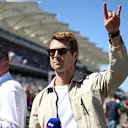 Glen Powell s'est véritablement immergé dans le week-end, rejoignant même la grille de marche sur Sky Sports. Faites glisser pour plus d'images