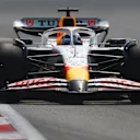 MEXICO CITY, MEXICO - OCTOBER 24: Isack Hadjar of France driving the (6) Visa Cash App Racing Bulls VCARB 02 on track during practice ahead of the F1 Grand Prix of Mexico at Autodromo Hermanos Rodriguez on October 24, 2025 in Mexico City, Mexico. (Photo by Clive Rose/Getty Images)