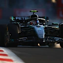 MEXICO CITY, MEXICO - OCTOBER 24: Andrea Kimi Antonelli of Italy driving the (12) Mercedes AMG Petronas F1 Team W16 locks up on track during practice ahead of the F1 Grand Prix of Mexico at Autodromo Hermanos Rodriguez on October 24, 2025 in Mexico City, Mexico. (Photo by Bryn Lennon - Formula 1/Formula 1 via Getty Images)