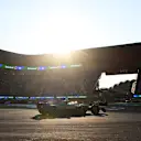 MEXICO CITY, MEXICO - OCTOBER 24: Fernando Alonso of Spain driving the (14) Aston Martin F1 Team AMR25 Mercedes on track during practice ahead of the F1 Grand Prix of Mexico at Autodromo Hermanos Rodriguez on October 24, 2025 in Mexico City, Mexico. (Photo by Rudy Carezzevoli/Getty Images)
