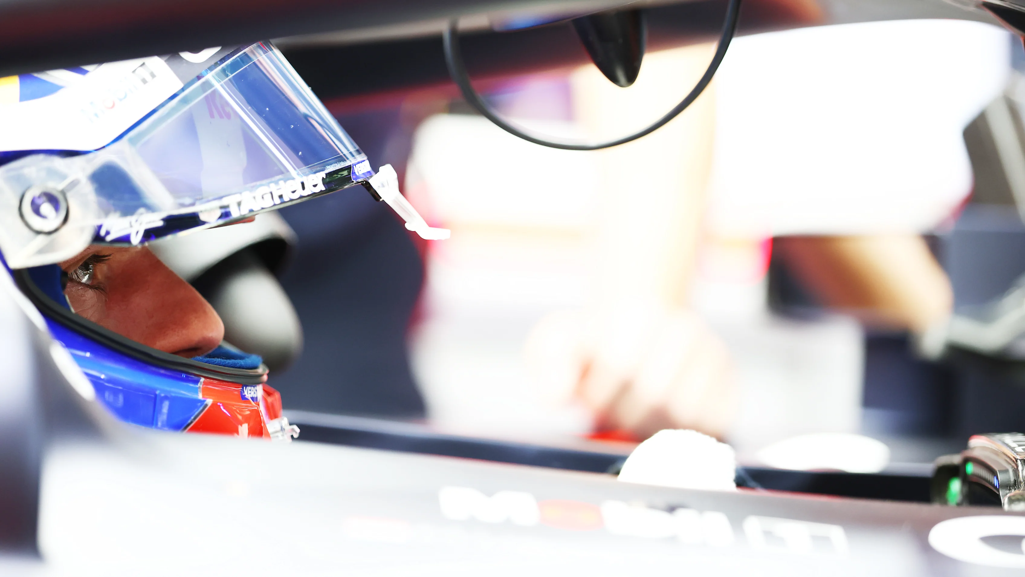 SINGAPORE, SINGAPORE - OCTOBER 03: Max Verstappen of the Netherlands and Oracle Red Bull Racing prepares to drive during practice ahead of the F1 Grand Prix of Singapore at Marina Bay Street Circuit on October 03, 2025 in Singapore, Singapore. (Photo by Mark Thompson/Getty Images)