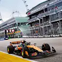 SINGAPORE, SINGAPORE - OCTOBER 03: Lando Norris of Great Britain driving the (4) McLaren MCL39 Mercedes on track during practice ahead of the F1 Grand Prix of Singapore at Marina Bay Street Circuit on October 03, 2025 in Singapore, Singapore. (Photo by Clive Rose - Formula 1/Formula 1 via Getty Images)
