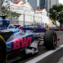 SINGAPORE, SINGAPORE - OCTOBER 04: Franco Colapinto of Argentina driving the (43) Alpine F1 A525 Renault on track during final practice ahead of the F1 Grand Prix of Singapore at Marina Bay Street Circuit on October 04, 2025 in Singapore, Singapore. (Photo by Mark Thompson/Getty Images)