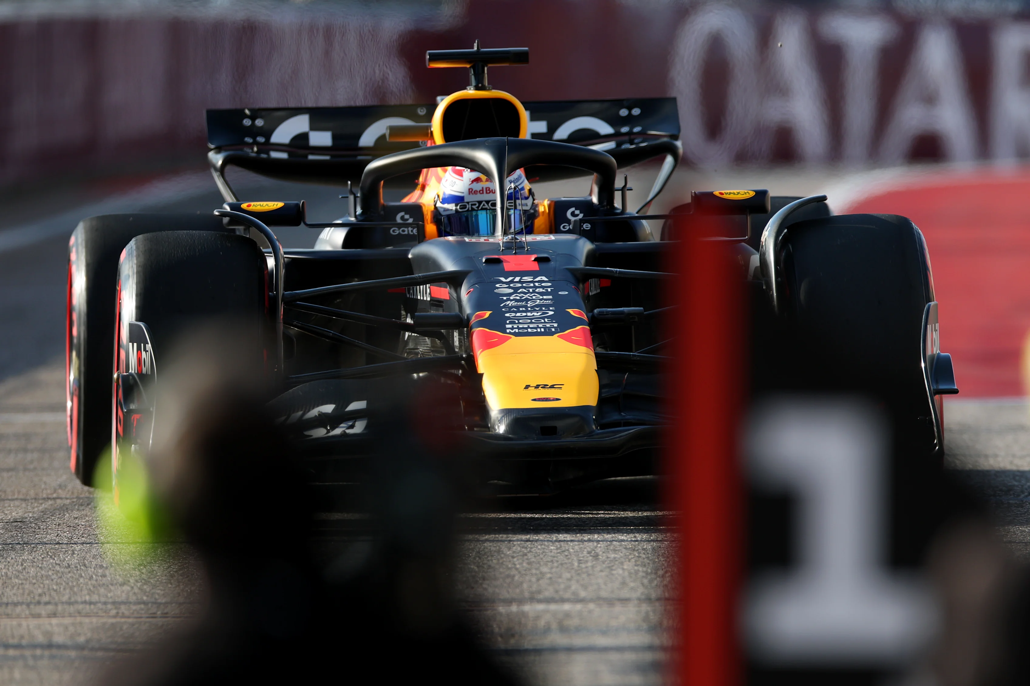 AUSTIN, TEXAS - 17 OCTOBRE : Max Verstappen des Pays-Bas et Oracle Red, qualifié pour le Pôle Sprint