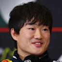 MEXICO CITY, MEXICO - OCTOBER 23: Yuki Tsunoda of Japan and Oracle Red Bull Racing speaks in the Drivers Press Conference during previews ahead of the F1 Grand Prix of Mexico at Autodromo Hermanos Rodriguez on October 23, 2025 in Mexico City, Mexico. (Photo by Clive Rose/Getty Images)