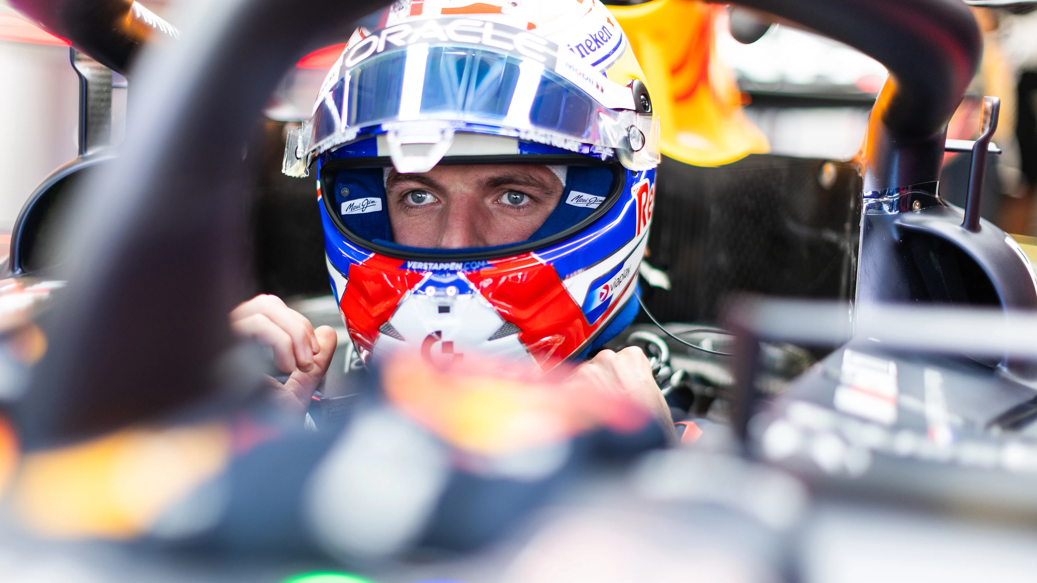 MEXICO CITY, MEXICO - OCTOBER 24: Max Verstappen of the Netherlands and Oracle Red Bull Racing prepares to drive during practice ahead of the F1 Grand Prix of Mexico at Autodromo Hermanos Rodriguez on October 24, 2025 in Mexico City, Mexico. (Photo by Mark Thompson/Getty Images)