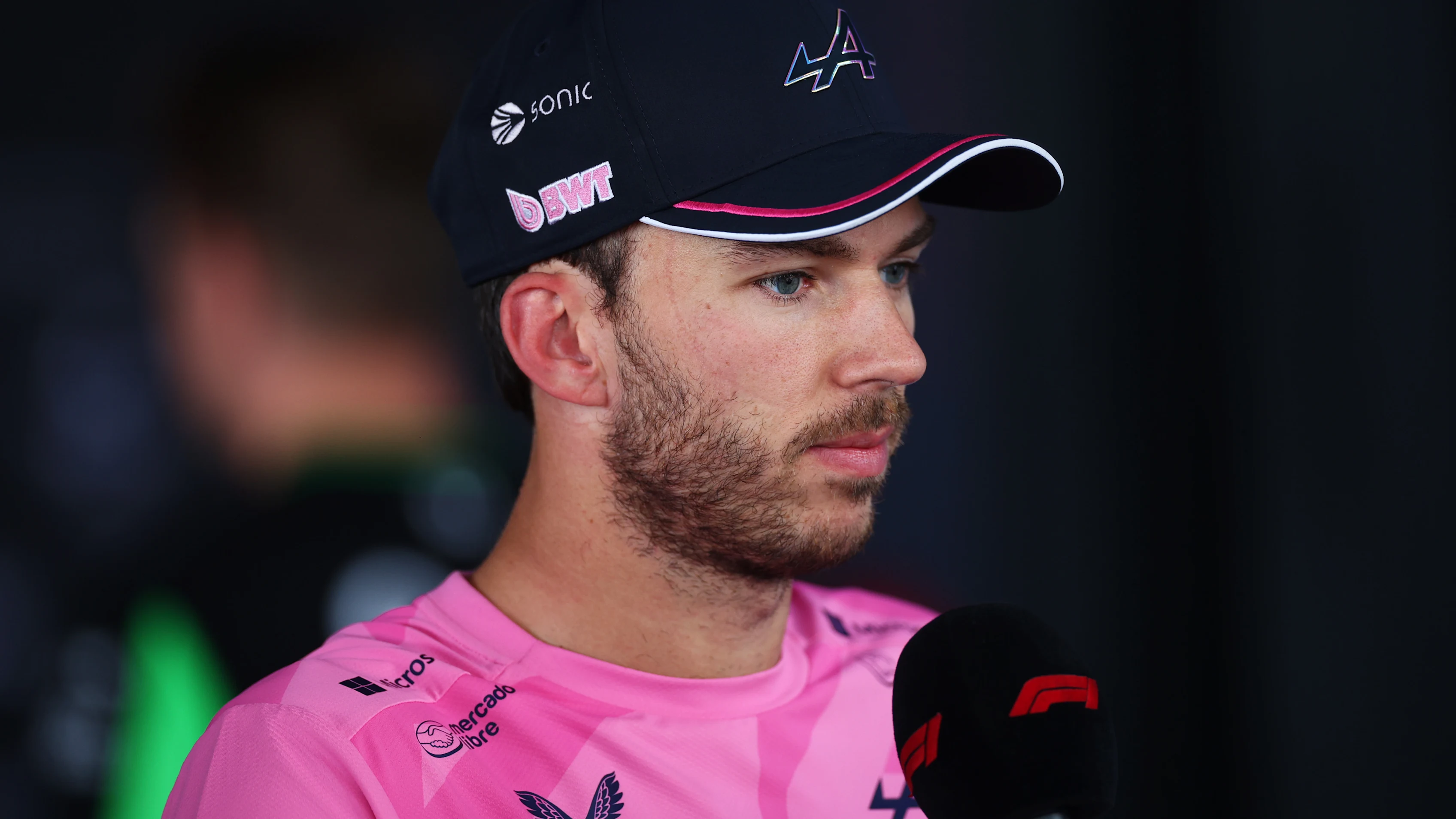 MEXICO CITY, MEXICO - OCTOBER 26: Fifteenth placed Pierre Gasly of France and Alpine F1 is interviewed during the F1 Grand Prix of Mexico at Autodromo Hermanos Rodriguez on October 26, 2025 in Mexico City, Mexico. (Photo by Peter Fox/Getty Images)