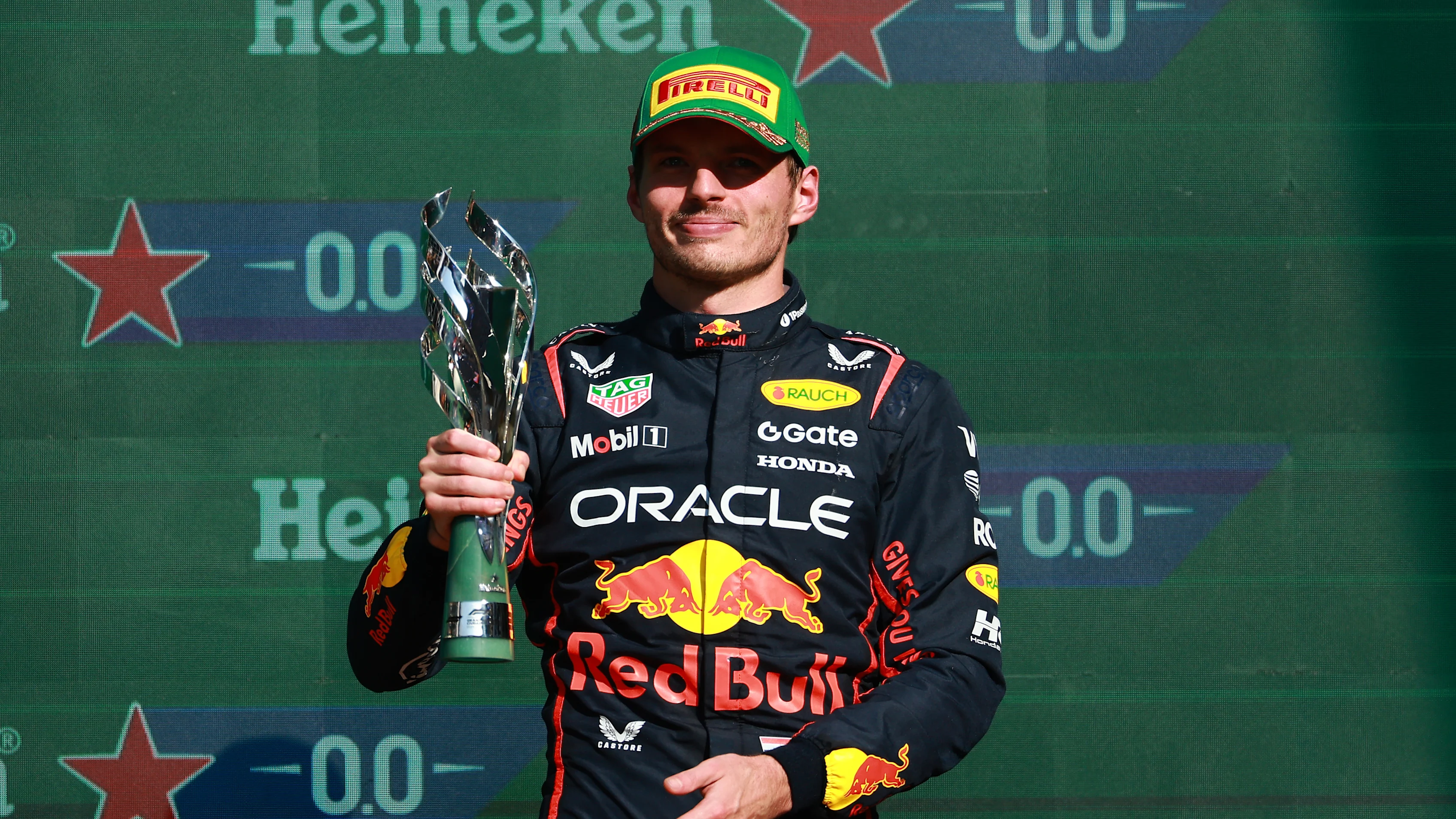 MEXICO, MEXIQUE - 26 OCTOBRE : Troisième place Max Verstappen des Pays-Bas et Oracle Red