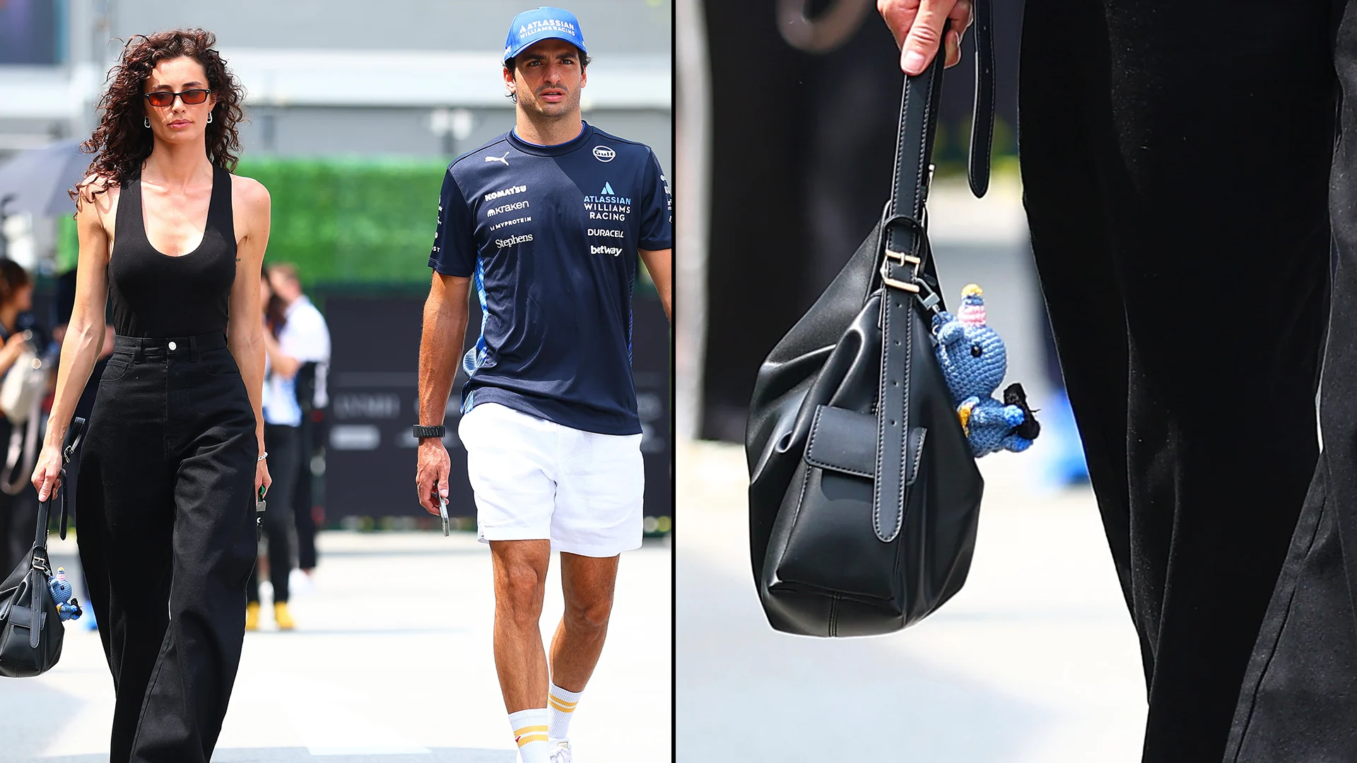 Rebecca Donaldson accessoirise son sac avec «Sparkles» dimanche. Swipe pour voir plus d'images