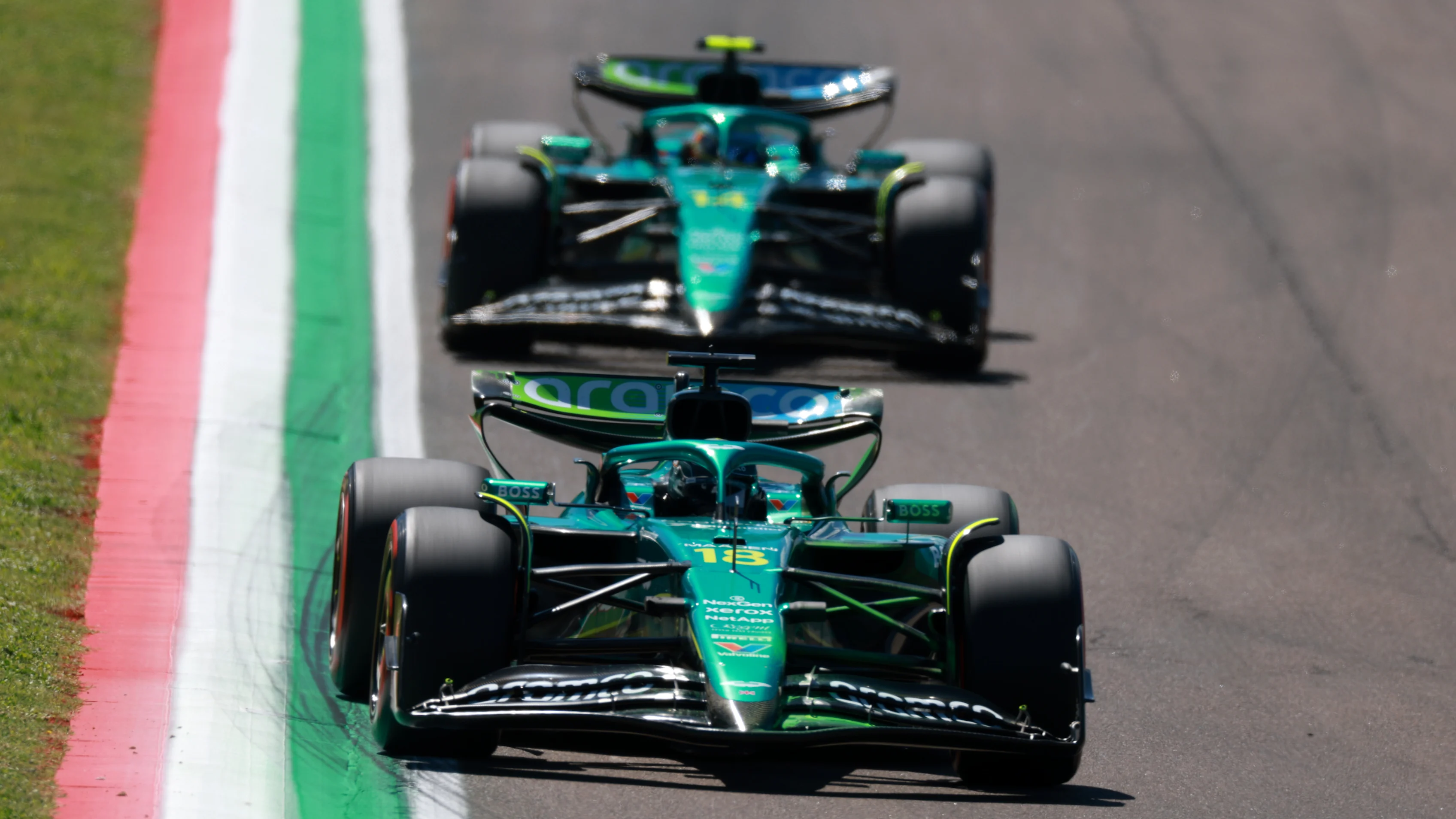 IMOLA, ITALIE - 16 MAI : Lance Stroll du Canada au volant de la (18) Aston Martin F1 Team AMR25 Mercedes