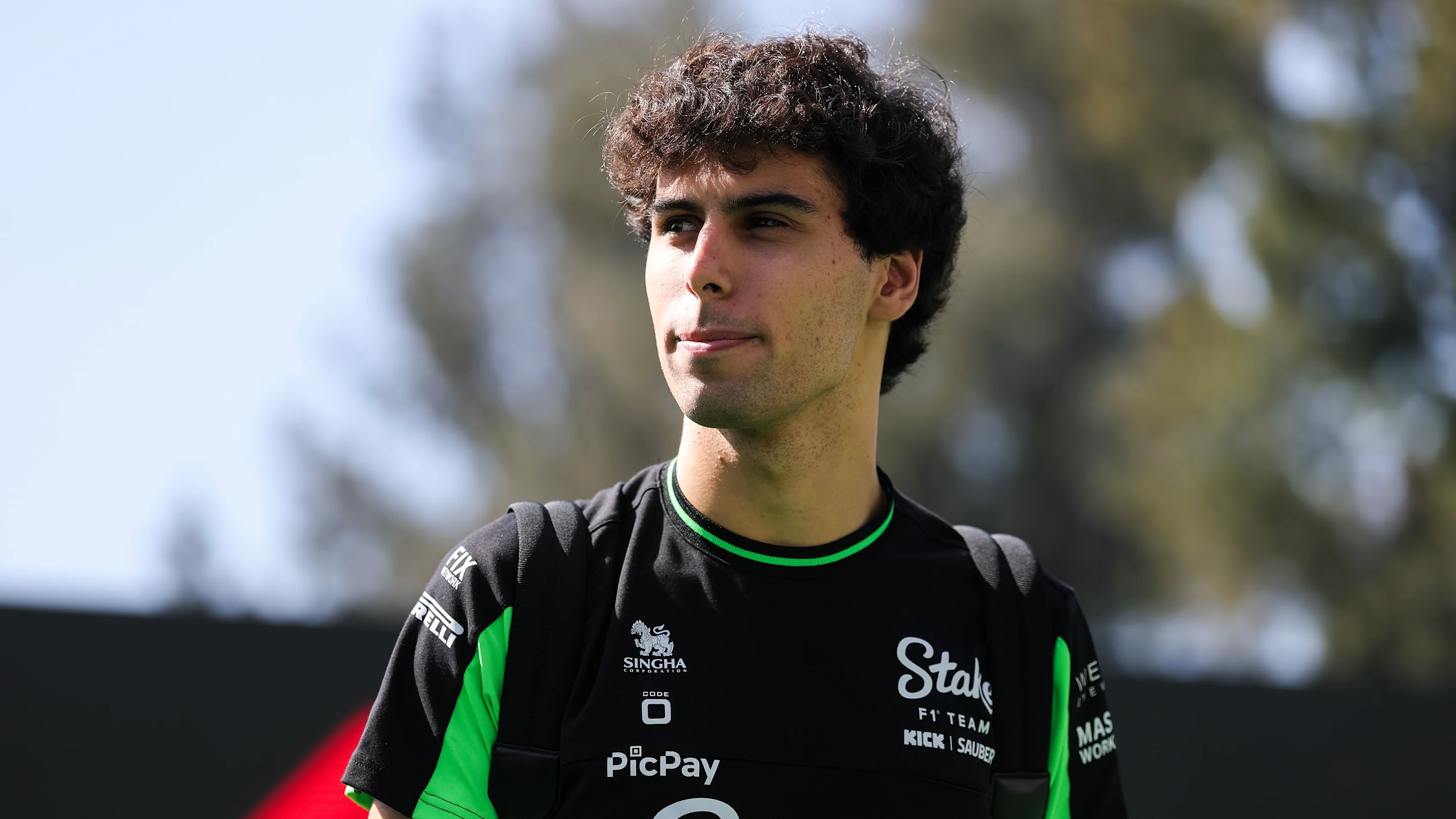 MEXICO, MEXIQUE - 24 OCTOBRE : Gabriel Bortoleto du Brésil et Stake F1 Team Kick Sauber arrivent